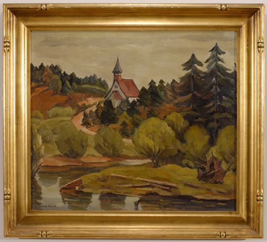 Virginia Moorehead Rolando Landscape with Church