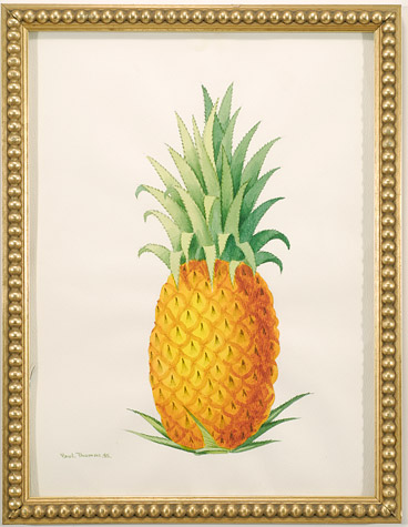 Watercolor of a Pineapple