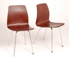 Pair of Royal Simpsons stacking chairs