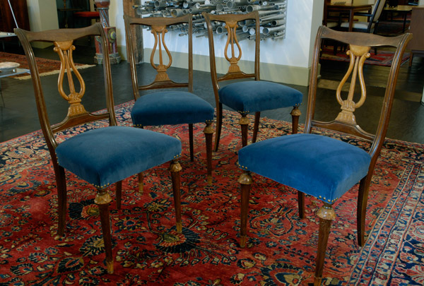 Set of Four Biedermeier Dining Chairs