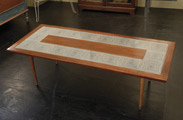 Coffee table with Zodiac tiles