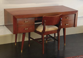 Kent-Coffey writing desk and matching chair