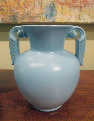 Stangl Blue Two Handled Vase