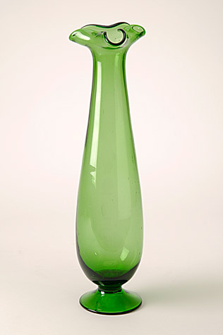 Green Art Glass Vase